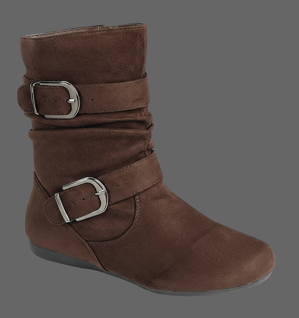 Boots w/ Side Buckle, Brown ONLINE WOMENS CLOTHING BOUTIQUE, WOMENS ONLINE BOUTIQUE NEAR ME