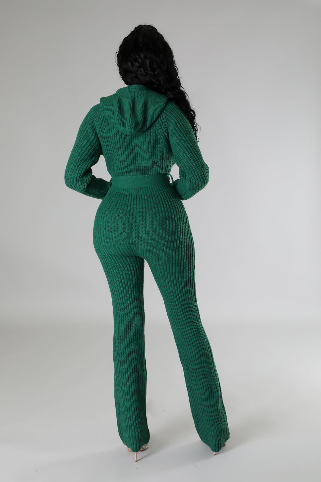 Knit Hooded Jumpsuit