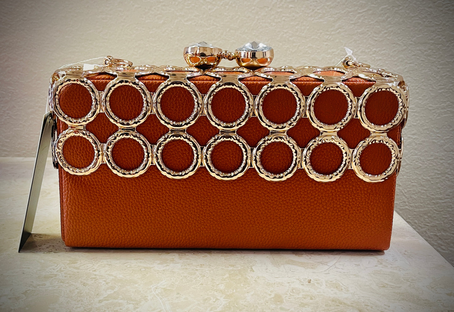 Hand Held Spiral Outlined Clutch