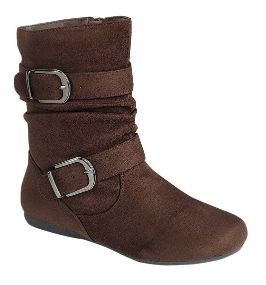 Boots w/ Side Buckle, Brown ONLINE WOMENS CLOTHING BOUTIQUE, WOMENS ONLINE BOUTIQUE NEAR ME