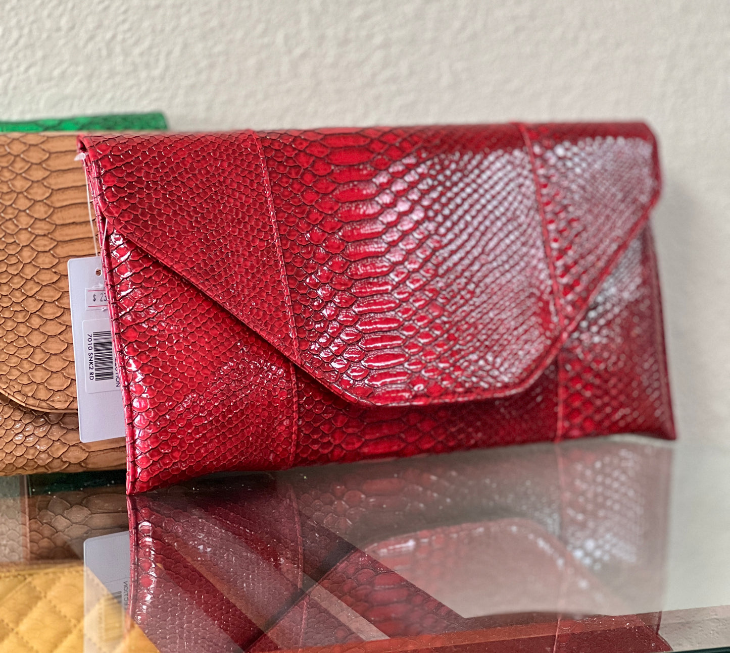 Snakeskin Clutch