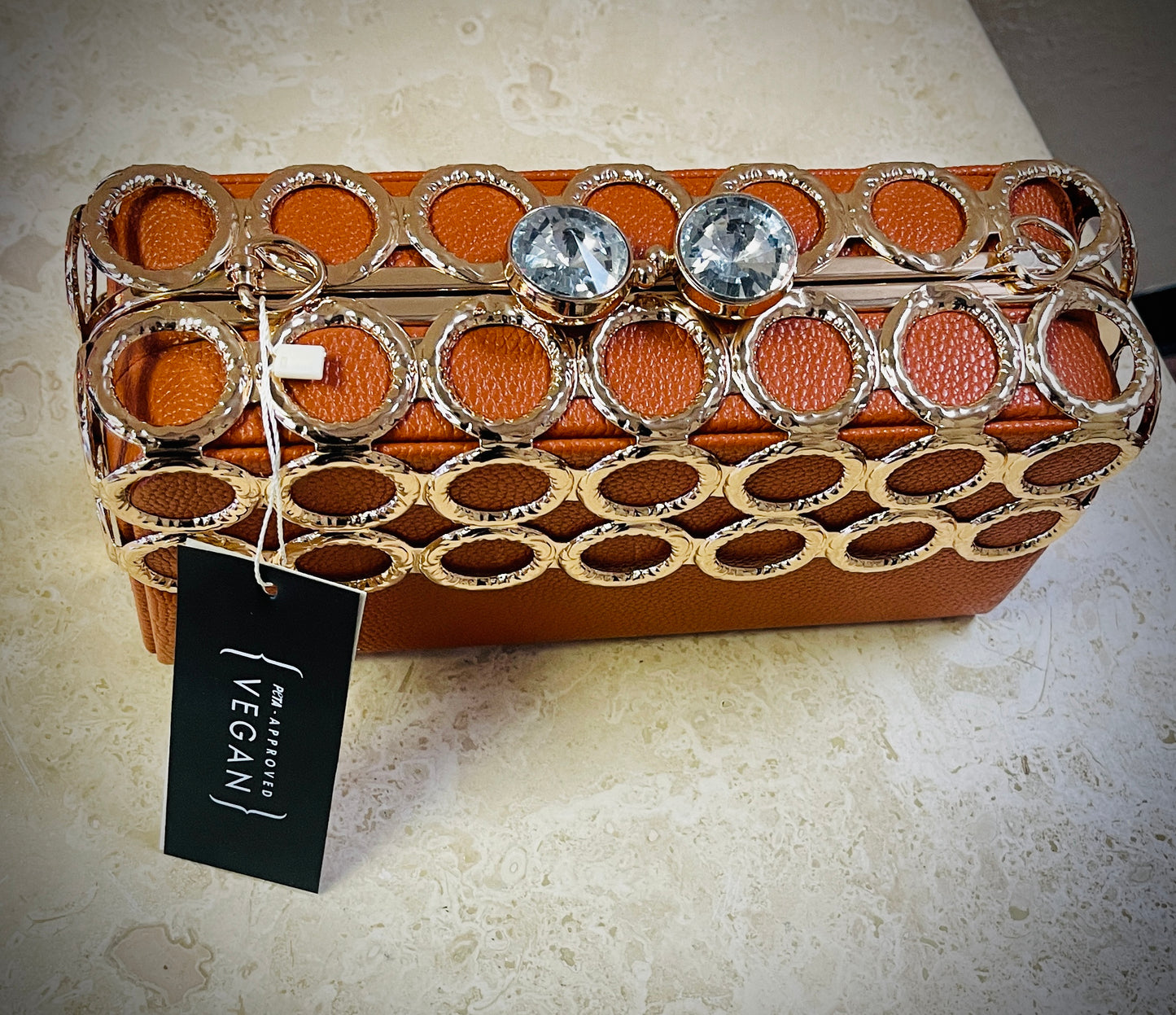 Hand Held Spiral Outlined Clutch