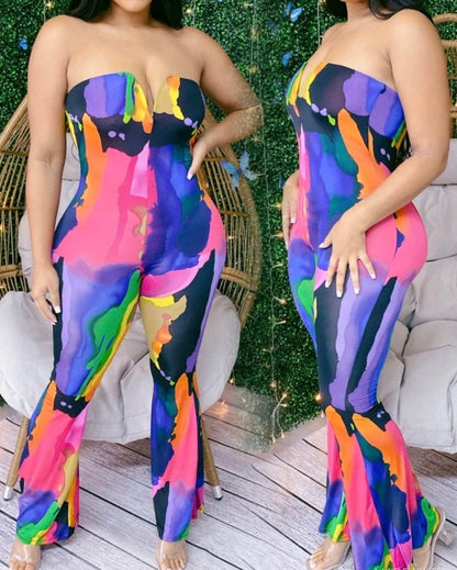 Multi-Color Fitted Romper